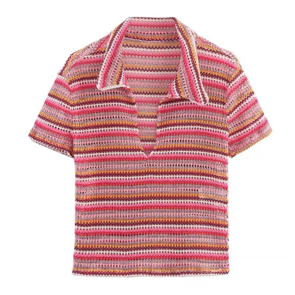 Zara open knit top